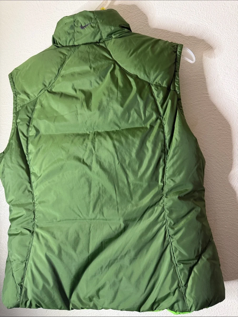 Nike Green reversible duck down filled Puffer Vest